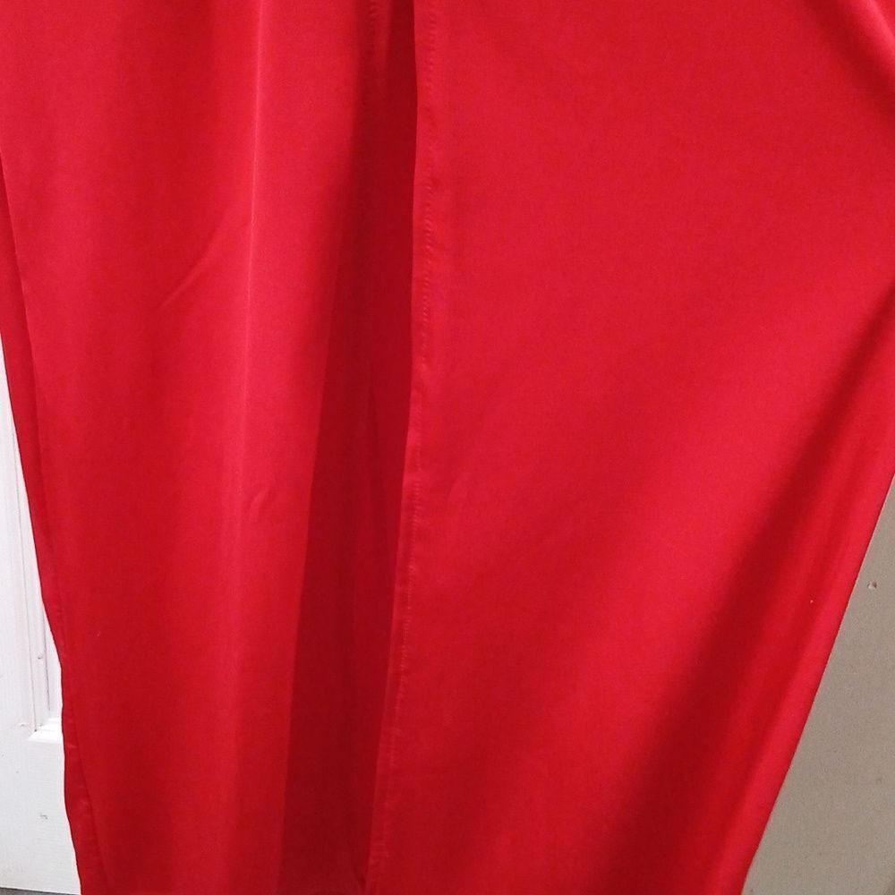 Super Star low cut high slit slink party holiday dress long sleeves Sz L NWOT - Picture 6 of 11